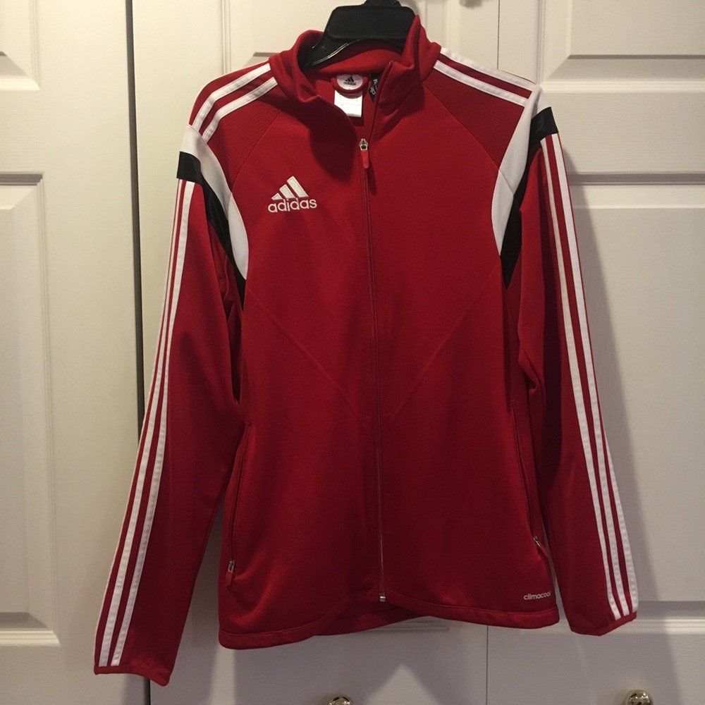 Red adidas Zip Up Jacket